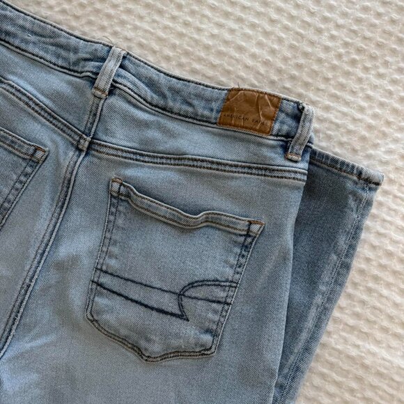 High Waisted Straight Leg Mom Denim Jeans American Eagle - Picture 7 of 8